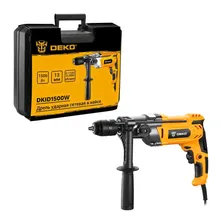 Дрель ударная Deko DKID1500W в кейсе (063-4322)