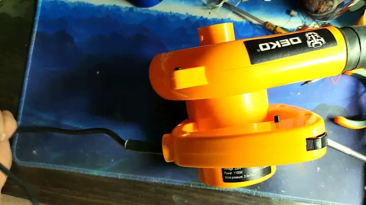 Купил показываю Воздуходувка садовая электрическая DEKO DKBL1100