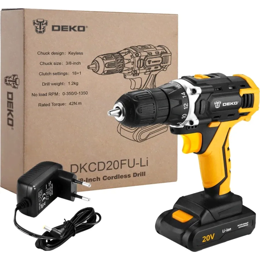DEKO DKCD20FU-Li 063-4175 дрель / шуруповерт-3