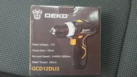 🛍 Шуруповерт DEKO GCD12DU3 аккумуляторный, 12 В, со светодиодный светильник кой