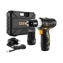 Дрель-шуруповерт DEKO GCD12DU3 SET 4, аккумуляторная, кейс, оснастка 13 шт, 2х2 Ач